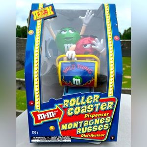Vintage M&M Wild Ride Rollercoaster candy dispenser
